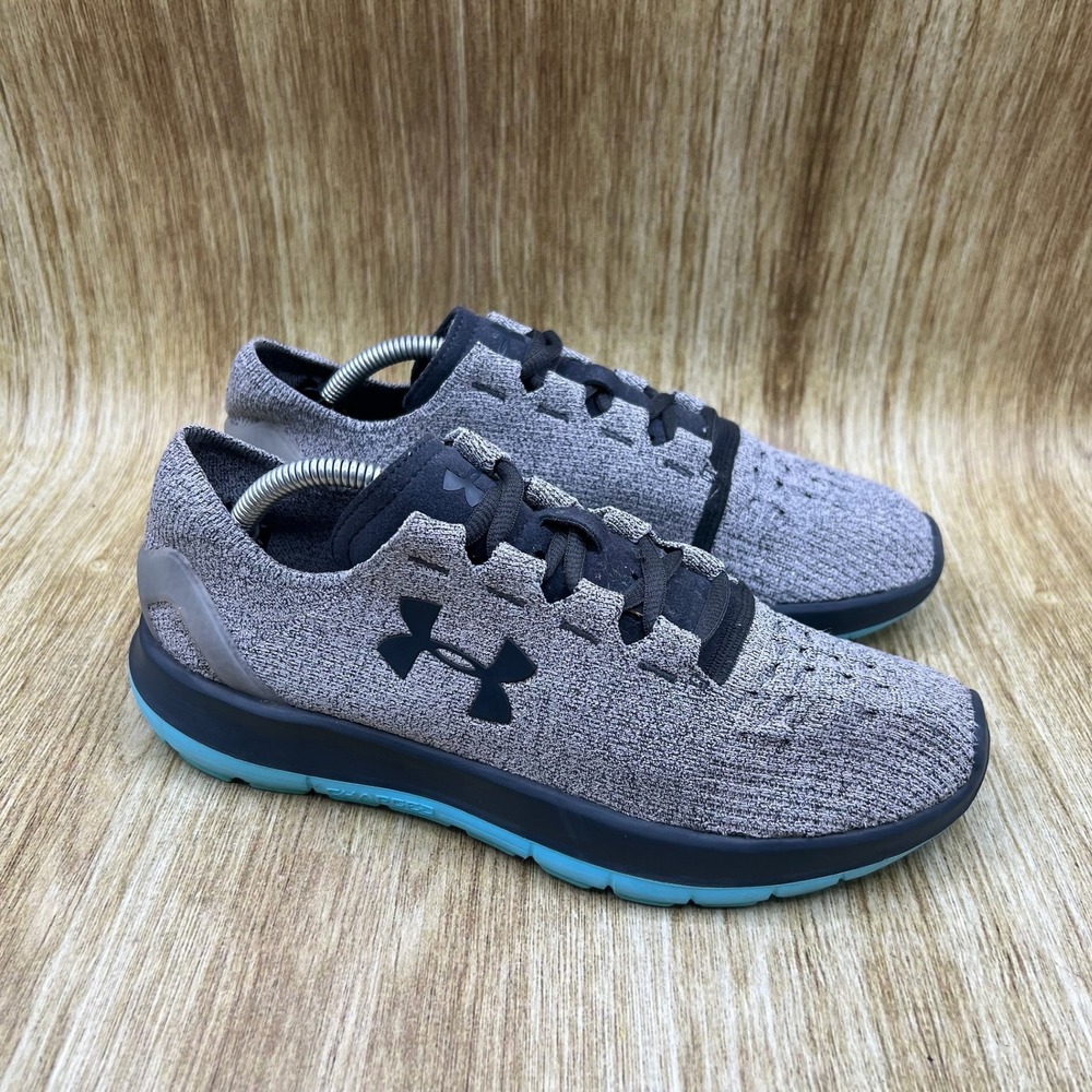 Under Armour Speedform Slingride TRI Women's Size 9 Gray Knit Shoes 1282000-003